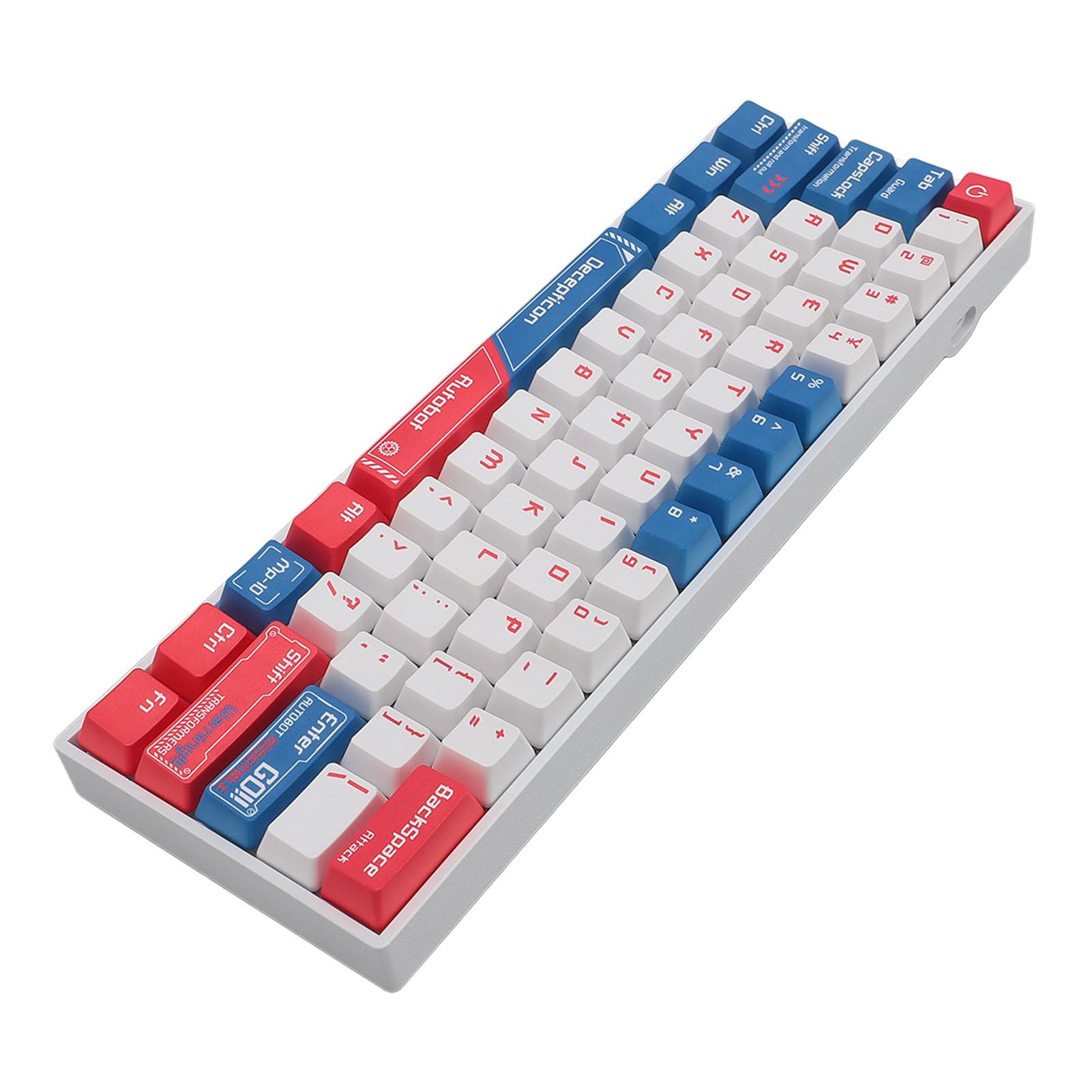 

61 клавиша механическая игровая клавиатура 2.4G беспроводная Bluetooth 3.0 5.0 Type C проводная красная клавиатура с переключателем