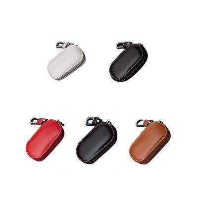 Etui na klucze Wielofunkcyjne skórzane etui na klucze Torba na kluczyki samochodowe Klatka Faradaya Bezkluczykowy brelok do kluczy Pouch, Bezpieczeństwo kluczy RFID samochodu Słynny