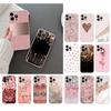 Phone Case For Iphone 17 Pro Max Air 16 15 14 13 Pro Max 15 16 Pro 15Plus Love Heart Gold Rose