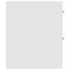 Narrow Wheeled Bathroom Cabinet, Bathroom Corner Storage Cabinet, White Engineered Wood