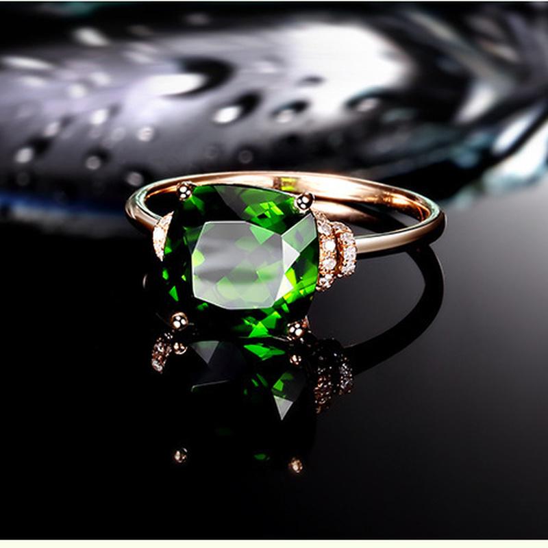 Sace Gems Klassischer Zirkonring aus Kupferlegierung, Damenschmuck, 18 Karat, Hochzeitsversprechen, Party, Geschenk, offen