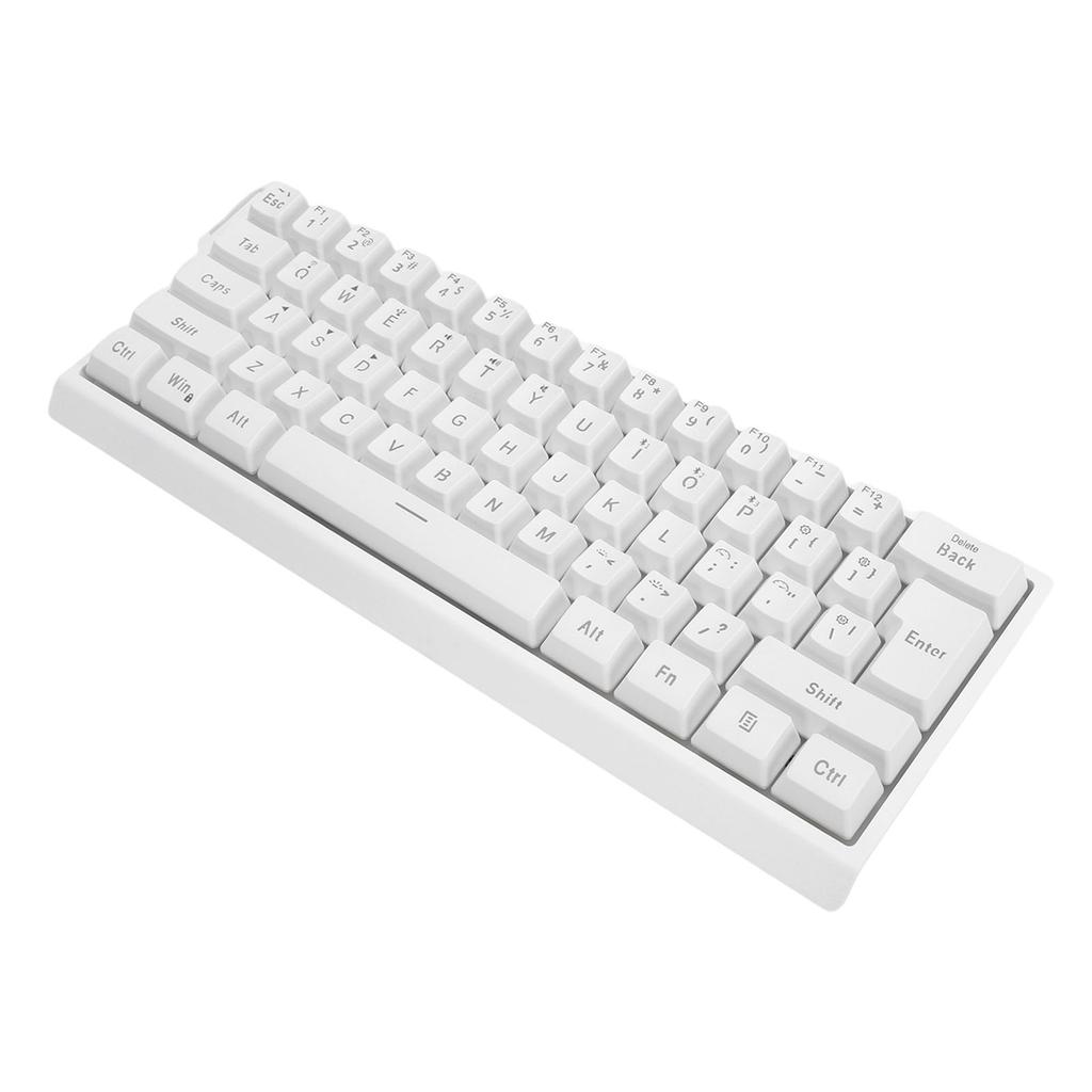 Wireless Mechanical Keyboard 61 Keys   2.4G Wired RGB Lighting Mechanical Gaming Keyboard with Hanging Rope