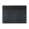 Burberry Check Leather Card Holder Dark Blue Black Slim Wallet Daily Business Use 80732821