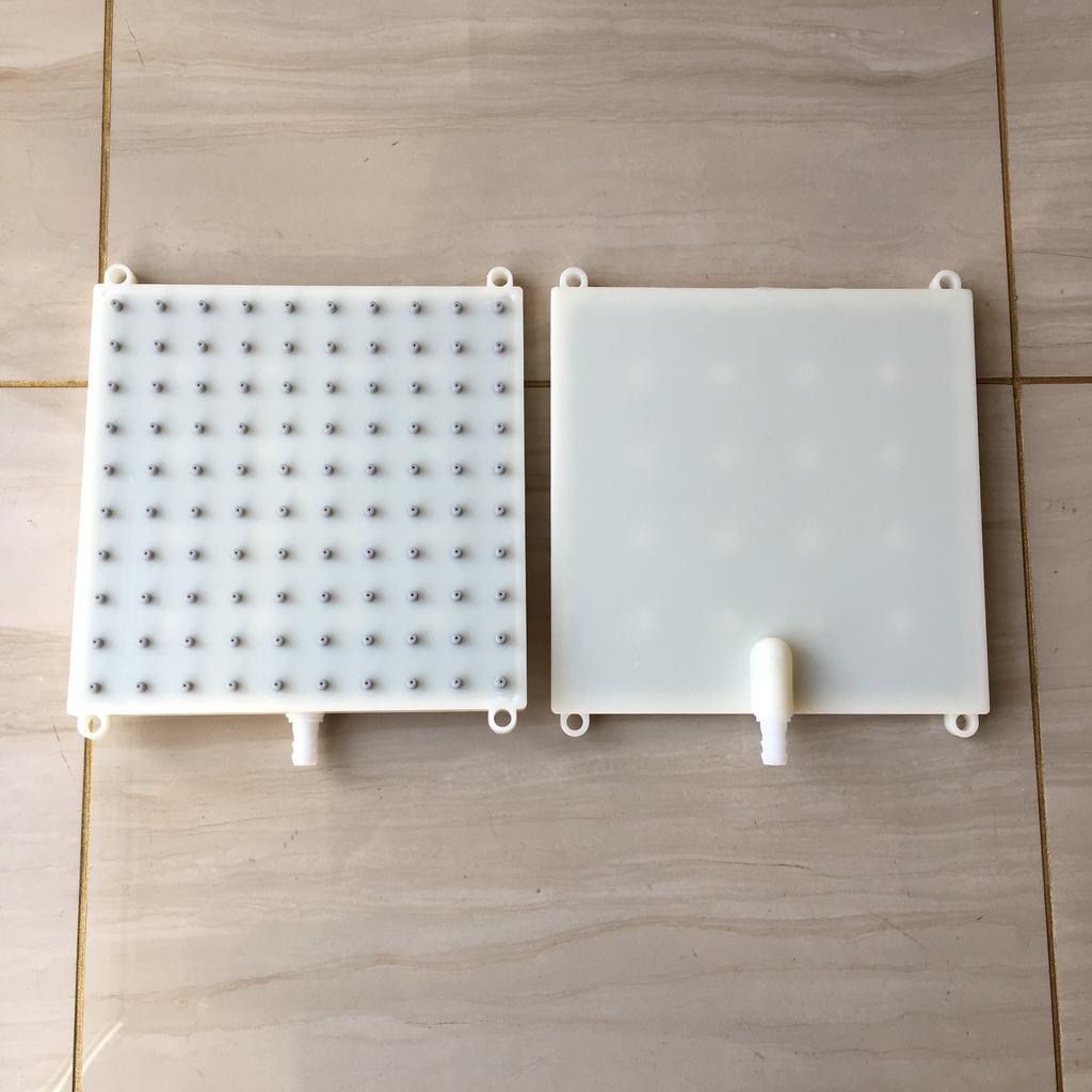 MTTUZK  Square Shower intubation type interface 182mm*182mm Shower head 10 * 10 holes Top Spray Shower Head Accessorie
