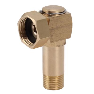 Adaptador de Manguera de Jardín G1/2 Latón de Alta Dureza Conector Codo para Manguera para Reemplazo