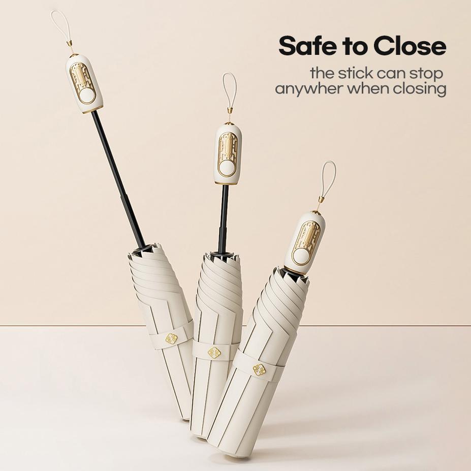 Fashion Chinese Folding Umbrella for Women 8K Fully Automatic Umbrella Windproof Strong 280T Golf Rain Umbrellas