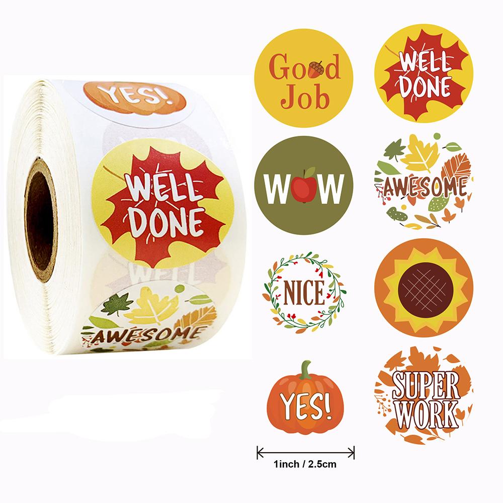 100-500Pcs Encouragement High-Standard Reward Premium-Quality Stickers High-Standard Thumbs First-Class Up Superior-Grade Rewarded Youngsters
