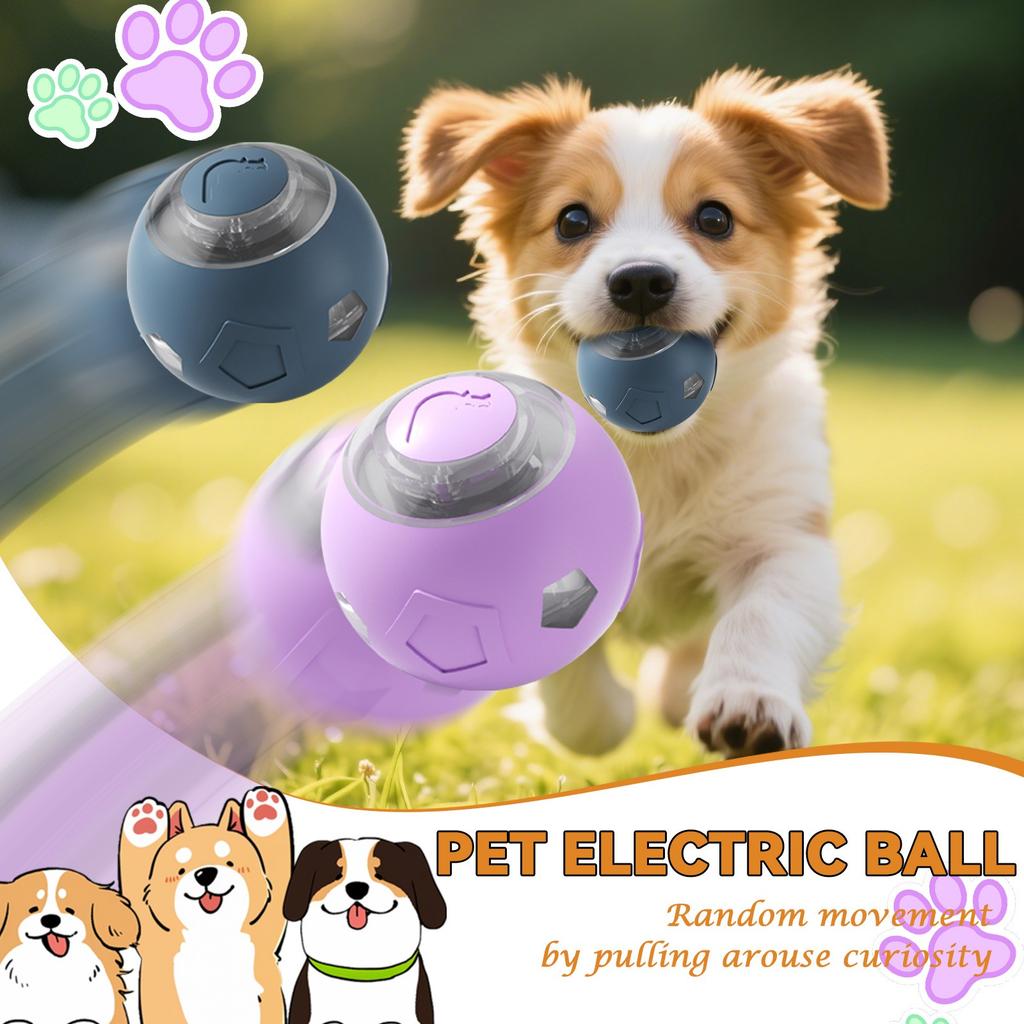 Dog Toys Electric Owl Jumping Ball, Interactive Dog Toy Activity Ball For Dogs With Batteries, Automatic Moving Ball And Plush Cover For Small