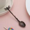 Stirring Spoon Twig Design Dragonfly Coffee Spoon Zinc Alloy Vintage Dessert Spoon Smooth Edges Teaspoon Afternoon Tea