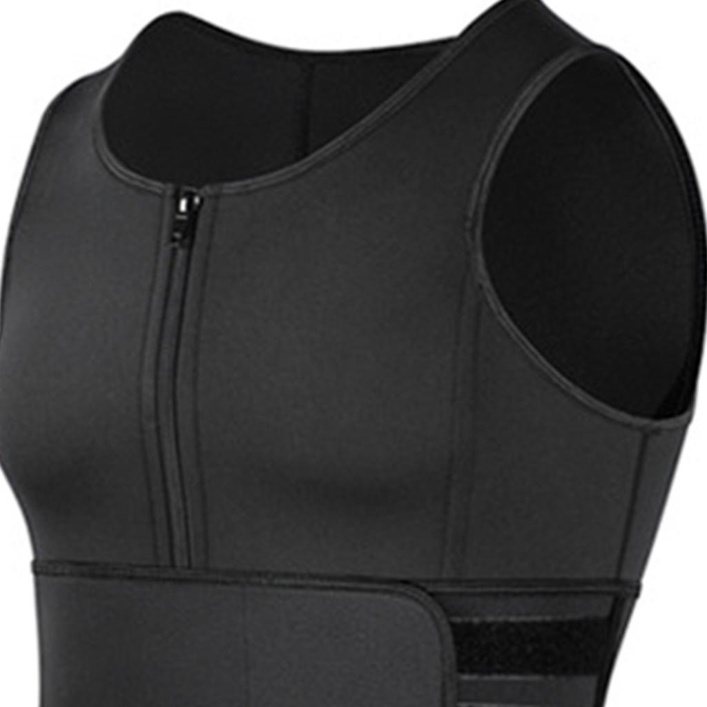 Pánské tvarování těla, pasový trenažér, posilovna, fitness, měkký prodyšný dvojitý pás, zeštíhlující sauna vesta