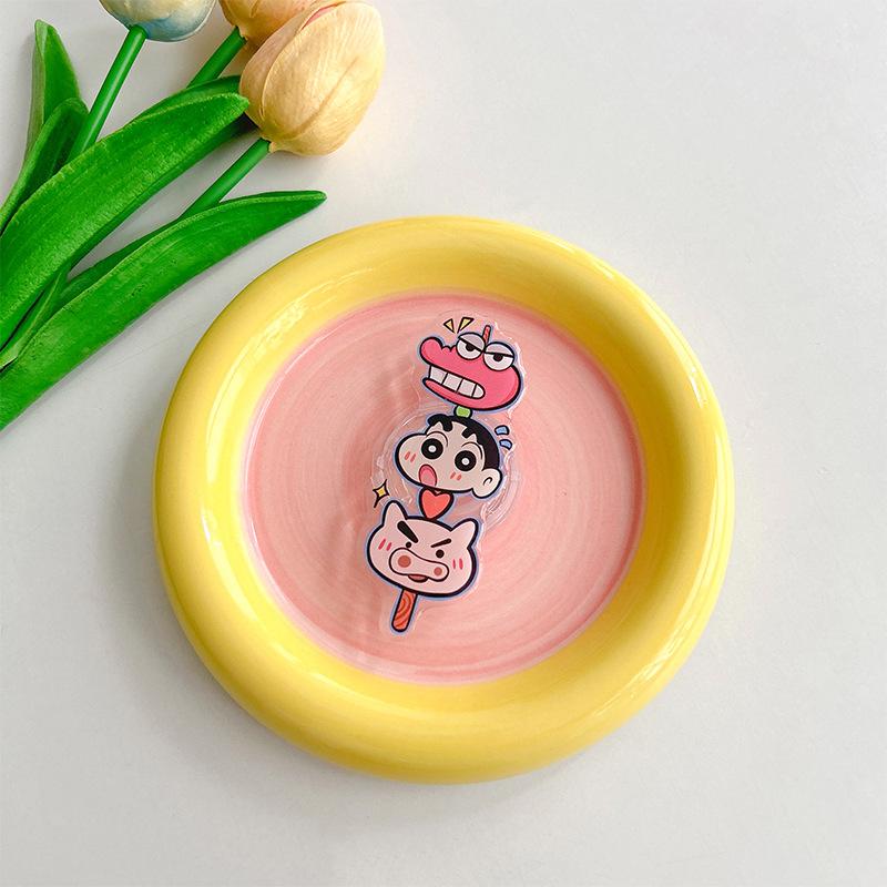 Cartoon Xiaoxin Cute Airbag Mobile Phone Holder Back Sticker Retractable Acrylic Desktop Watching Drama Support Frame Niche