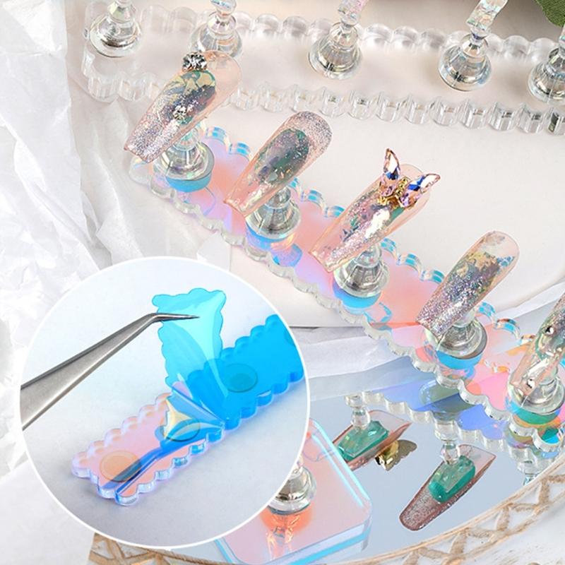 Nails Art Display Stand Magnetic Nail Tips Practice Holder Nail Stand Nail Holder Nail Tips Holder for Painting Nails