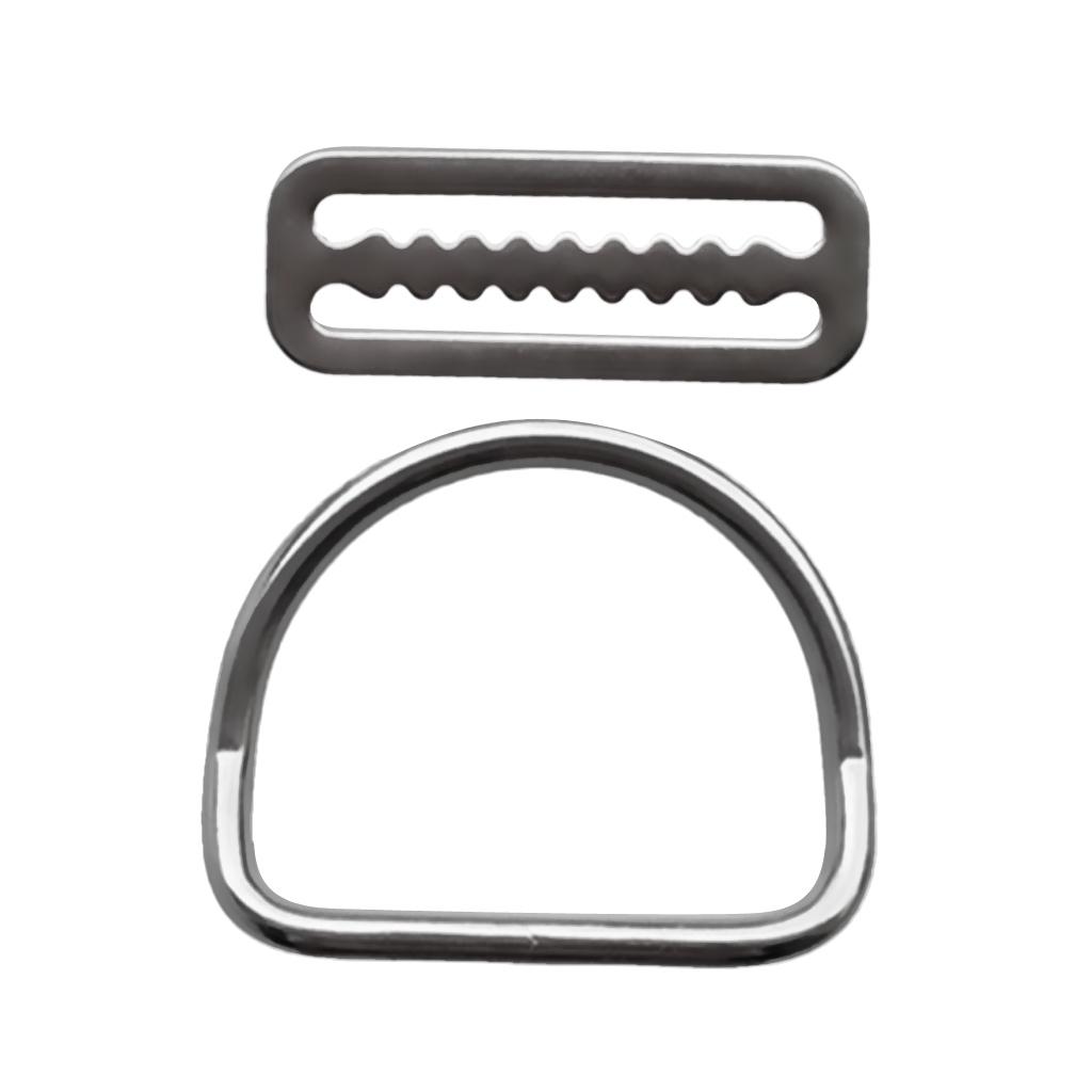 Schnallen Taschen Geldbörsen Gürtel D-Ringe Silber 20pcs Loop Ring Praktisch