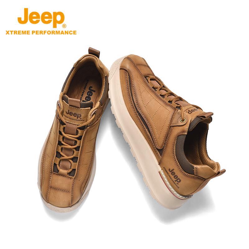Jeep Men's Breathable Thick-Sole Casual Sneakers