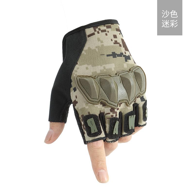 

Tactical half-finger gloves men s fitness sunscreen riding finger training motorcycle spring and summer outdoor motorcycle gloves average size