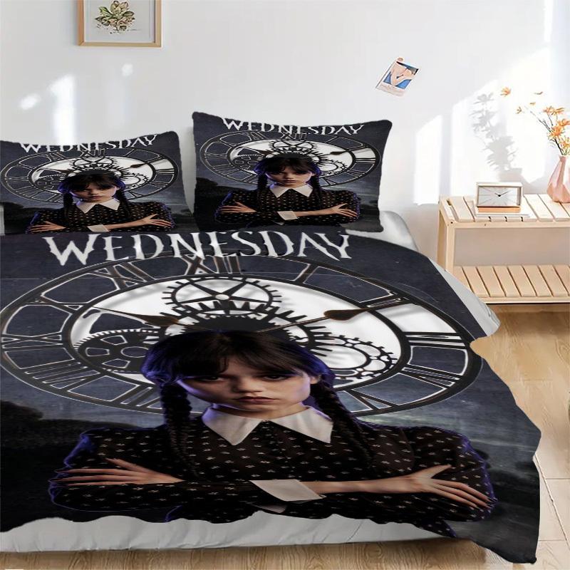 

Skull Pattern Dress Bedding Set Comforter Cover Gift for Bedroom,Includes 1 Cover and 2 Pillowcases, No InsertB250 135x200cm