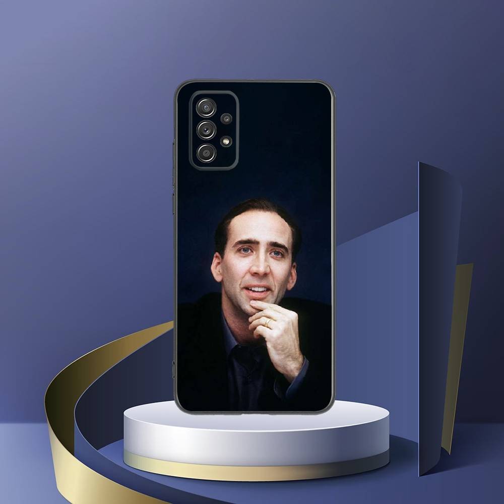 The handsome Nicolas Cage Phone Case For Samsung Galaxy S25,S24,S21,S22,S23,S30,Ultra,S20,Plus,Fe,Lite,Note,10,9,5G Black Cover