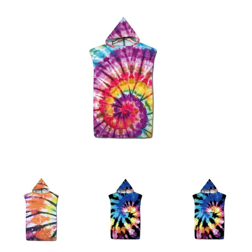 Quick Dry Hooded Bathrobe Towel For Beach And Outdoor Activities