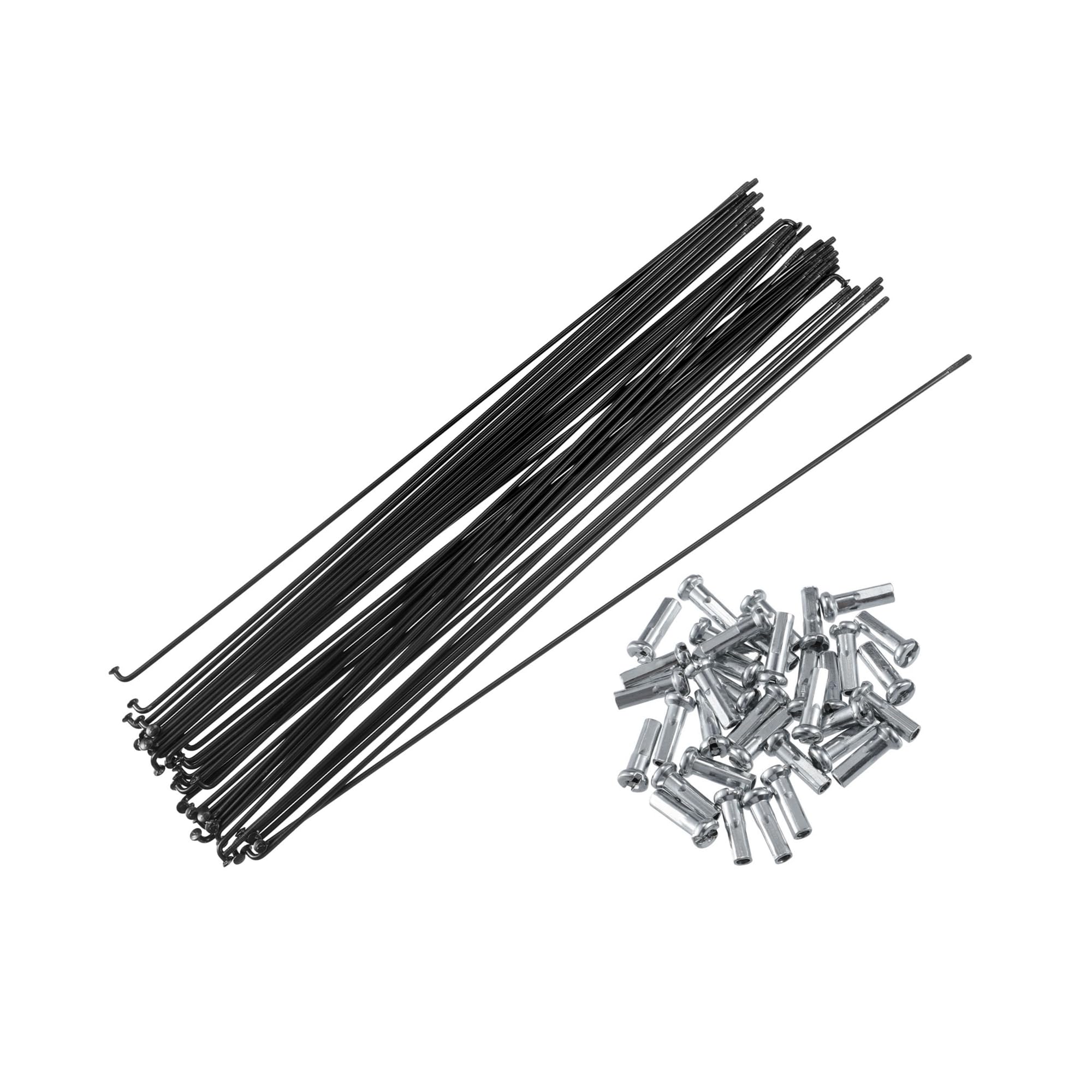 

BULLSPANN Стальные спицы для велосипеда, спицы 14G 268 мм с ниппелями, 40 штук