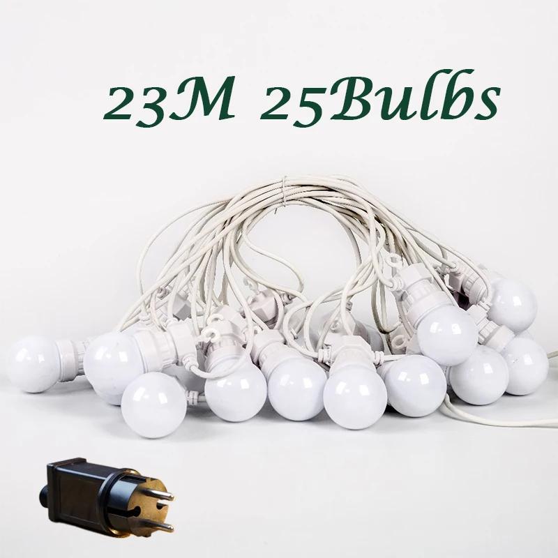 Outdoor LED Garland G50 Globe Light Patio Lighting String Light Bulbs Wedding Party Decoration Tent Plug Power Camp Lighting