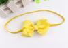 12 Colour Baby Girls Elastic Hair Band Accessories Grosgrain Ribbon Hair Bows and Headbands for Infants Newborns