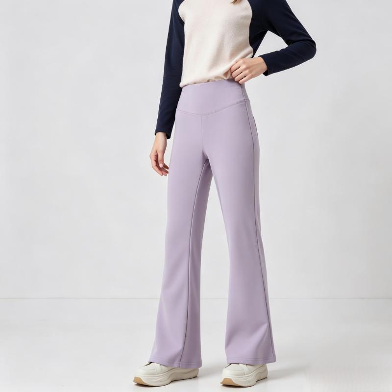 Pantaloni a zampa da bambina Vita alta Leggings da yoga Adolescenti Elastico stretch in vita Pantaloni sportivi per bambini Autunno Primavera