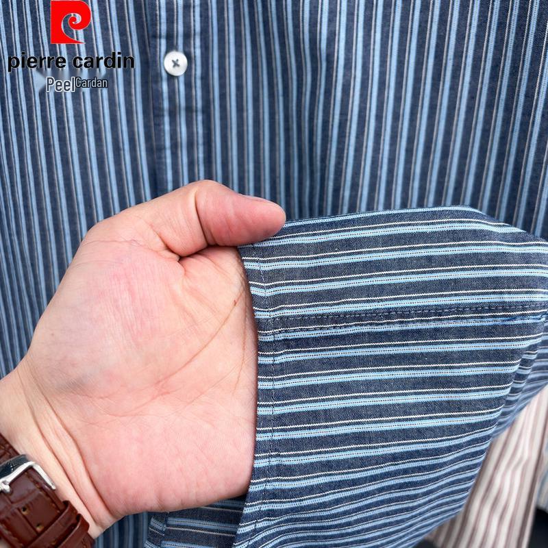 Pierre Cardin Men's Summer Striped Short Sleeve Shirt