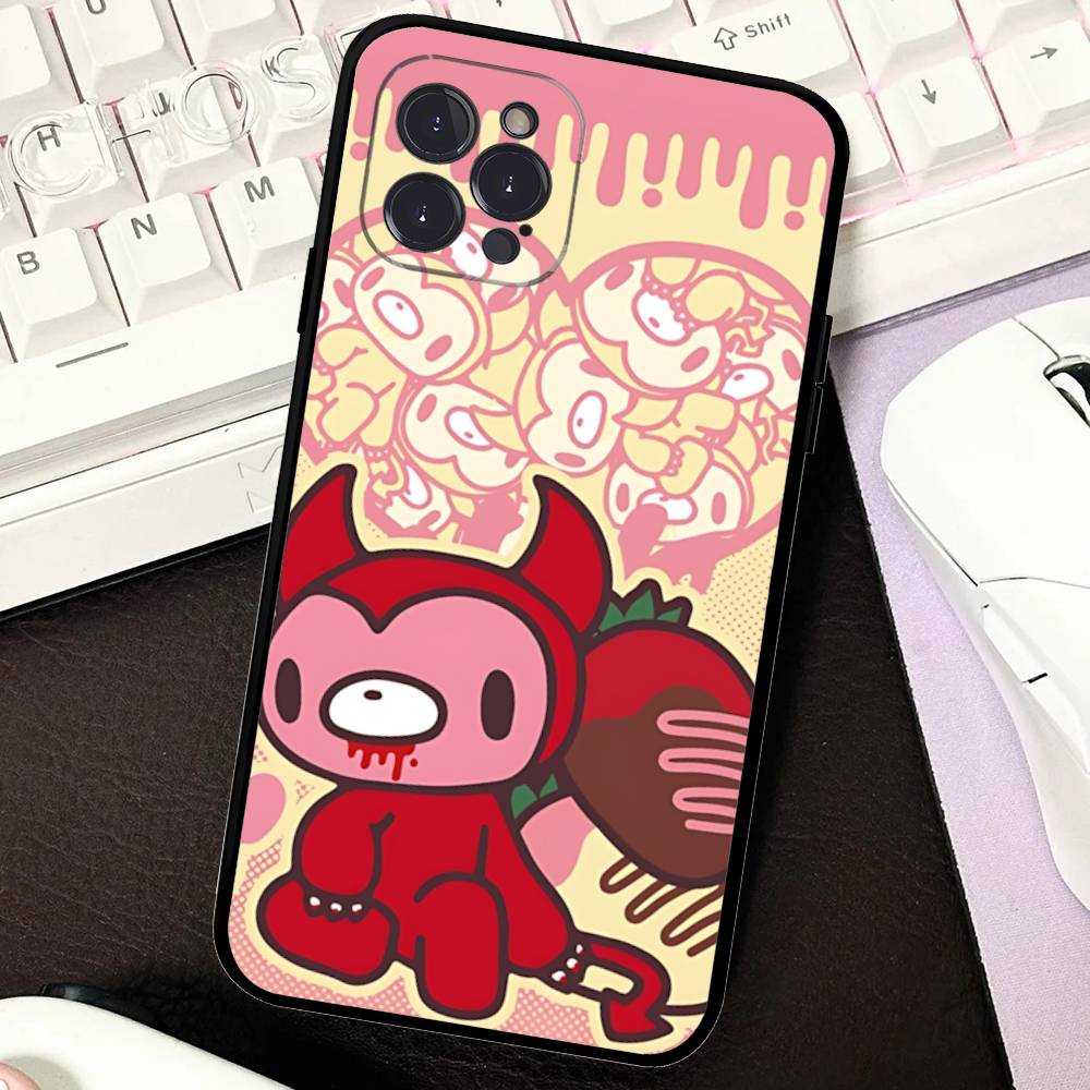 

Популярный Кавайный Чехол Для Телефона G-gloomyS Bears Для IPhone 16 Pro Max 15 17 Plus 14 13 12 Mini 11 Черный Чехол iPhone 12pro max