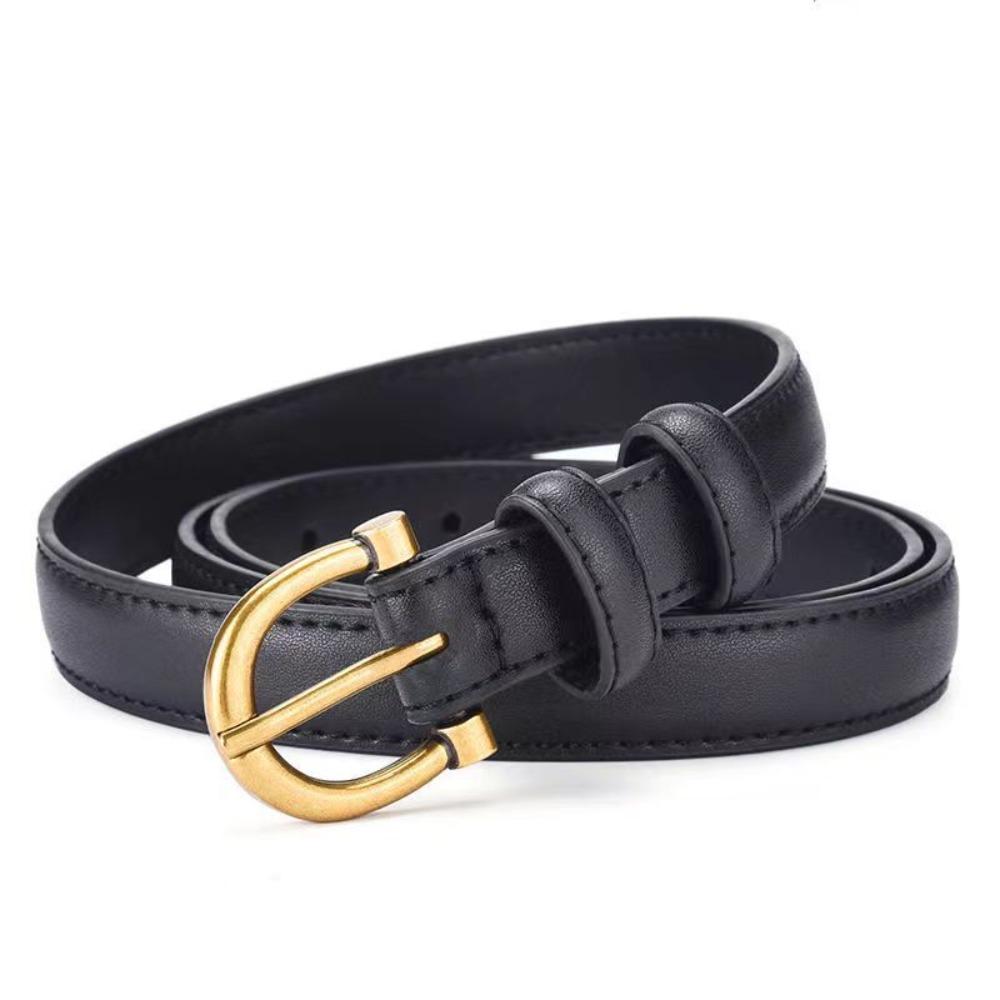 

Thin Waistband Pin Buckle Waist Strap New Belt Decor Accessories чёрный