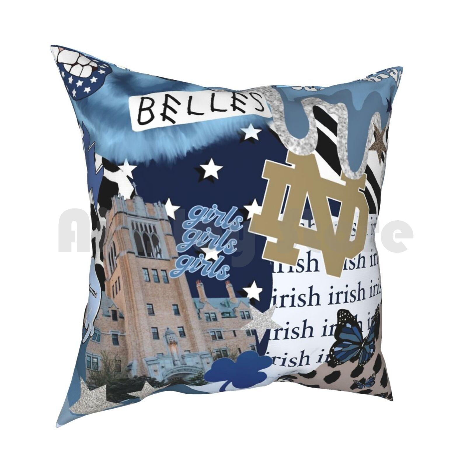 Saint Marys College Edit Pillow Case Printed Home Soft DIY Pillow Cover Saint Mary S College Smc Belles Nd Irish 30cmx30cm