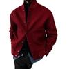 Men's 2025 Autumn/Winter Woolen Coat, Hong Kong Style, Solid Color, Stand Collar, Versatile and Trendy.