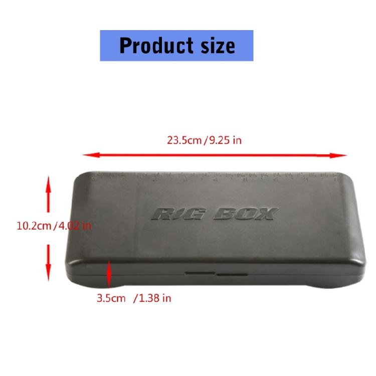 Heavy Duty Tackle Box with 30 Fixation Pin Magnetic Lock Technology Precise Graded Scale for Fishing Accessories