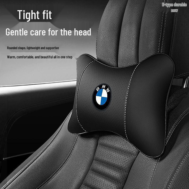 Polštářek pro podporu krku a beder pro auto BMW řady pro opěrku hlavy a sedadlo - Vhodné pro řadu 1/3/5/7, GT, X1, X3, X5