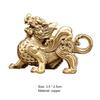 Keychain Pendant Creative Retro Copper Fengshui Statue Animal Key Charm for Home