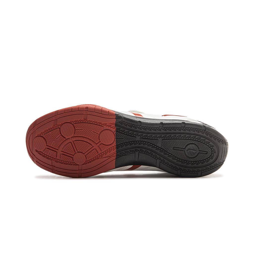 Li Ning Film Pulse Slip Resistant, Abrasion Resistant, Lightweight Low top Casual Shoes Men's Champagne White AGLV135-2