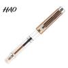 Ergonomic Titanium Pen Fountain High Ink Capacity Vacuum Filling Stainless Smooth Writing Steel Fine Nib for Daily