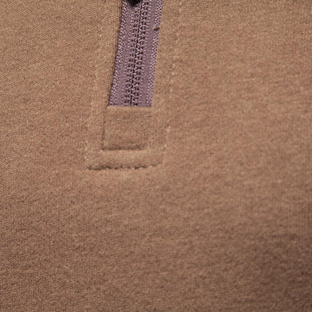 Men's Autumn Winter Quarter Zip Sweatshirt Stand Collar Cotton Blend Pullover Casual Contrast Collar Business Warm Jumper Top