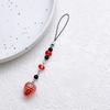 Lovely Beaded Bowknot Phone Strap Charm Pendant with Star Accents Sturdy Handbag Adornment Craft Supplies for Girls