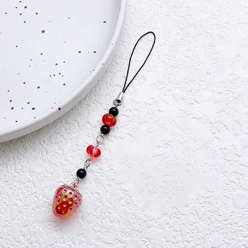 Lovely Beaded Bowknot Phone Strap Charm Pendant with Star Accents Sturdy Handbag Adornment Craft Supplies for Girls
