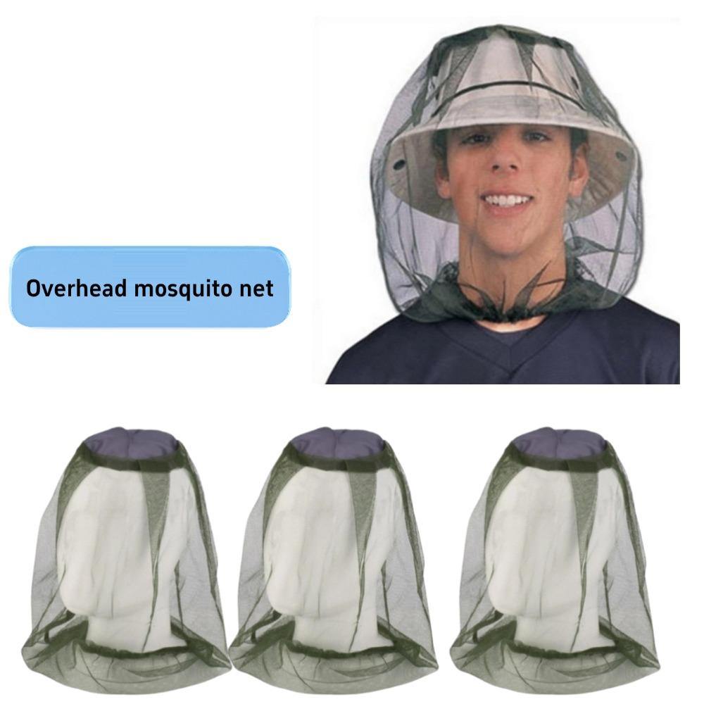 

Кепка от комаров для рыбалки 3 шт. Дышащая регулируемая сетчатая рыболовная шляпа-сетка для мужчин и женщин для активного отдыха, путешествий, рыбалки, кемпинга