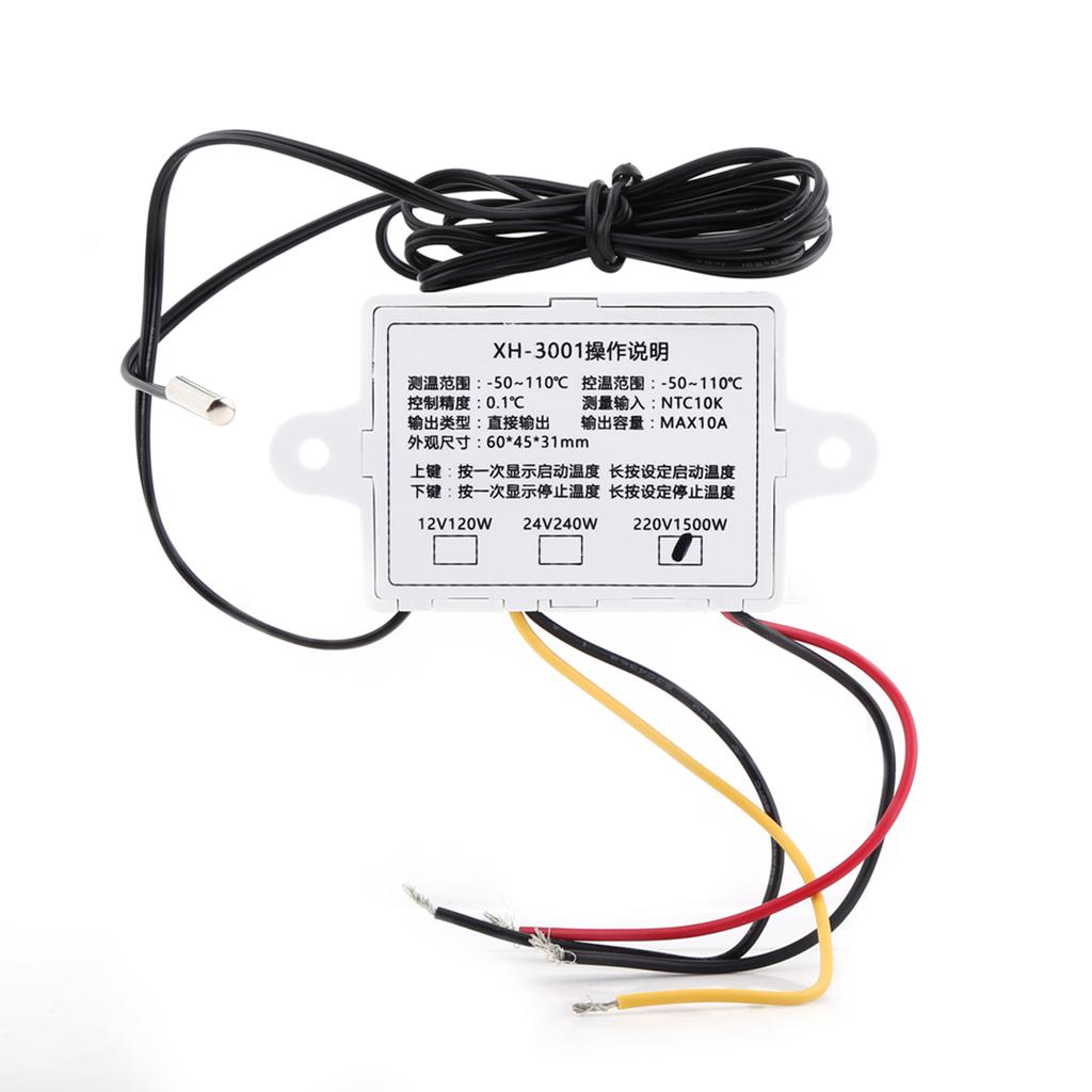 AC220V High Accuracy Digital Thermostat Control Temperature Controller  with Probe Thermostat Controller Thermostat
