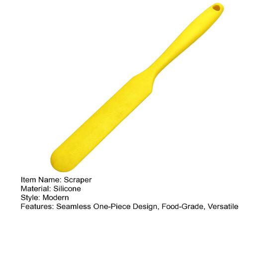 Scraper One-Piece Silicone Mixing Spatula Cake Cream Butter Jam Butter Spatula Scraper Heat-Resistant Easy To Clean Kitchen Tool