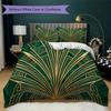 Biancheria da letto con motivo a linee Art Déco Set piumone Copripiumone Federa Decorazione per la casa Regalo di compleanno (1 * copripiumino + 2 * federe senza imbottitura)