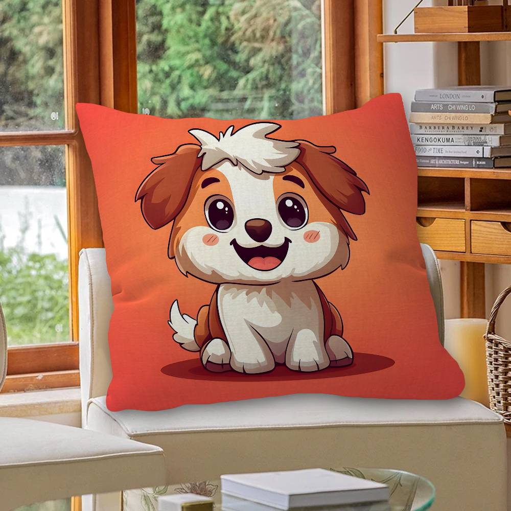 Cute Dog Pillow Anime Pillow Sofa Bed Head Pillow Cover Cushion Cover 45x45 Cm Fashion