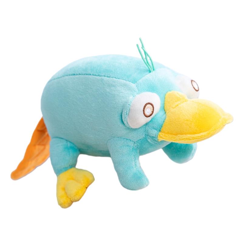 25cm Soft Perry the Platypus Plush Toy Cute Stuffed Animal Blue Platypus Doll Kawaii Plushies Lovely Gift for Fans 25cm