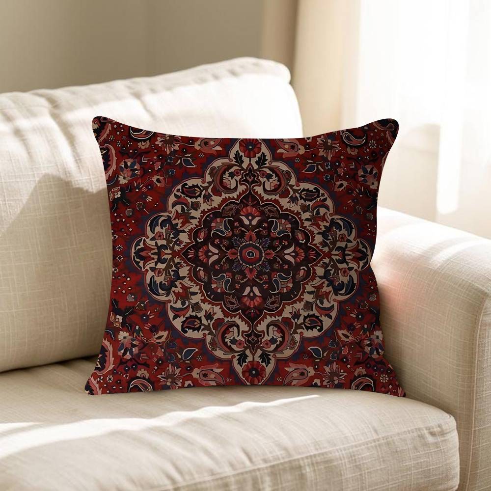 Persian Carpet Floral Personalized Pillow Dust Cover Bedroom Kids Party Decoration Pillowcase Birthday Children Gift