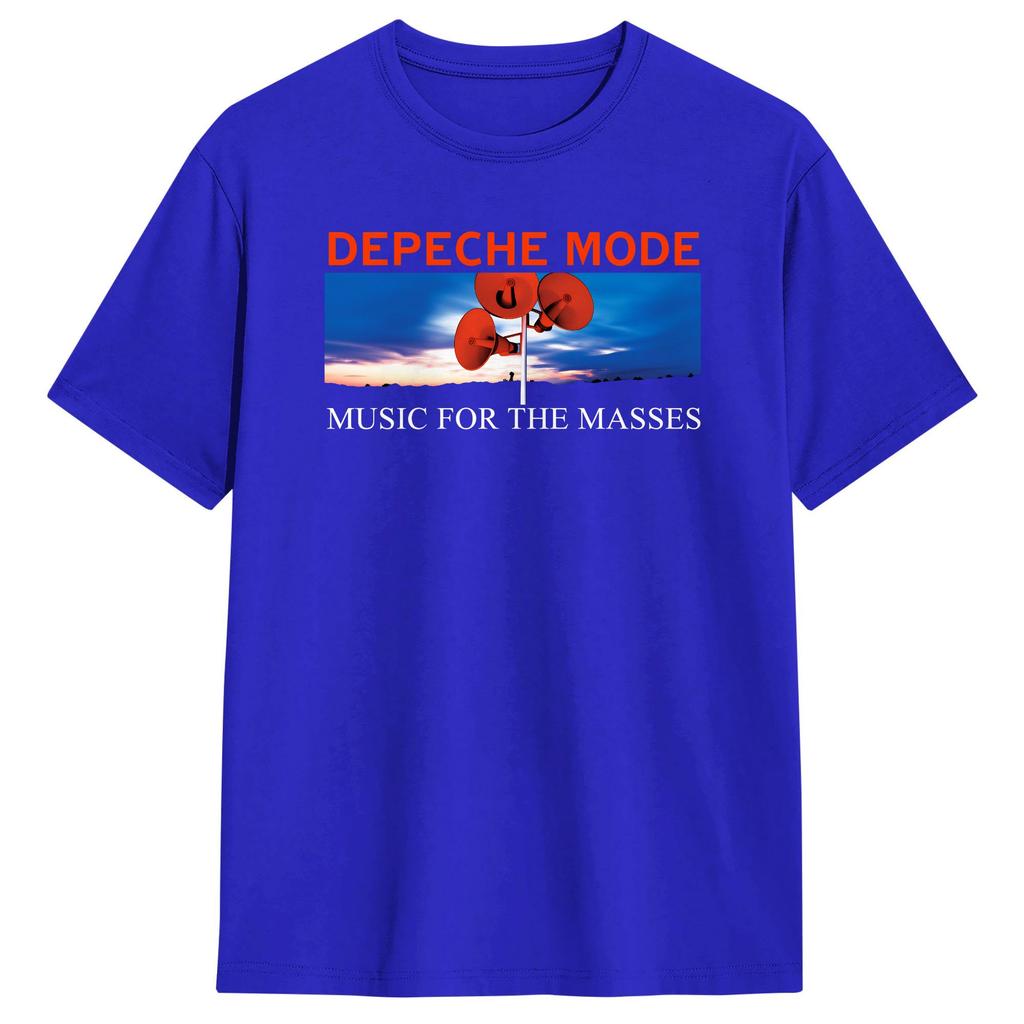 Strand Depeche Mode Musik für die Massen Hip Hop T-Shirts Baumwoll-T-Shirt für Erwachsene Ästhetisches Muster Kurzarm-Oberteile