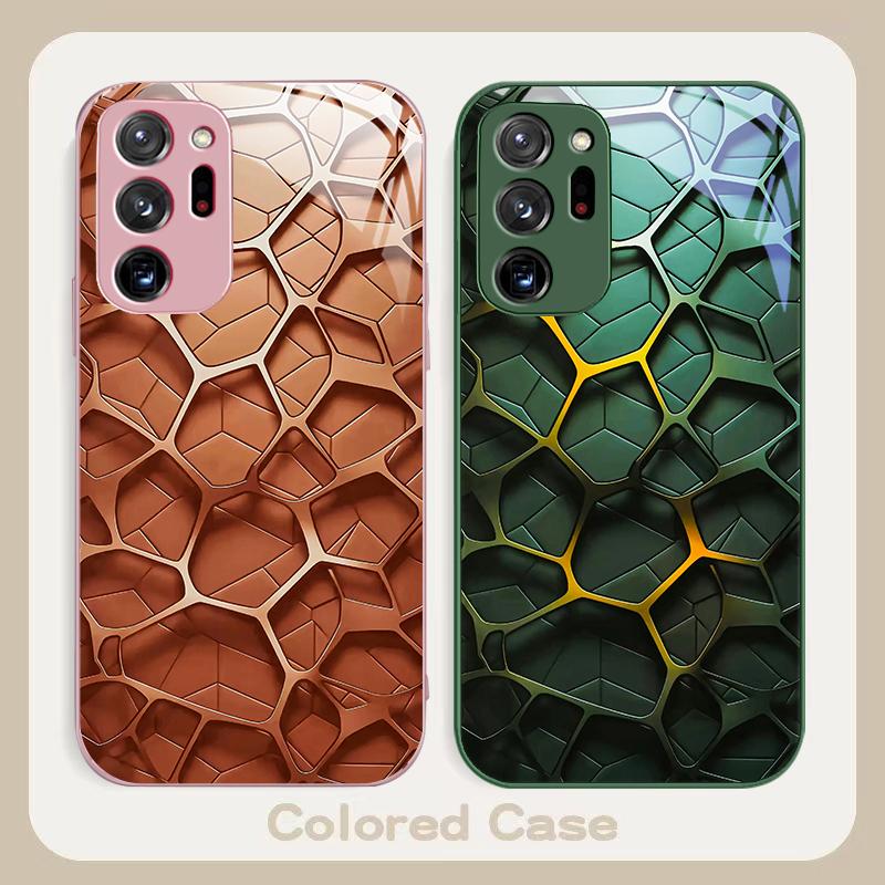 Hexagonal Honeycomb Core For Samsung A01 A02 03 Core 04 05 06 10 12 13 14 5G 15 16 M02 12 Note 8 9 10 20 Glass Ultra Phone Case
