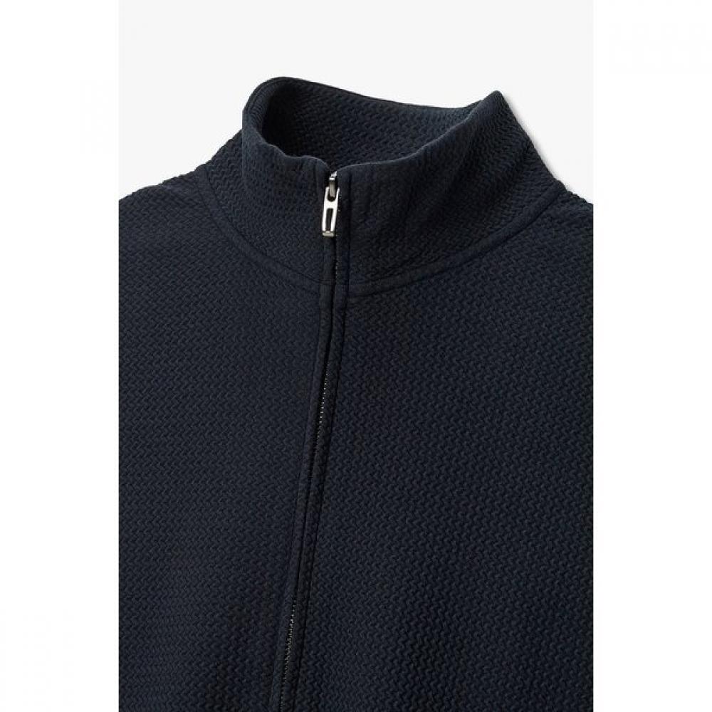 Emporio Armani Men S emboSSing Effect jerSey Sweat Zip Up A516126046