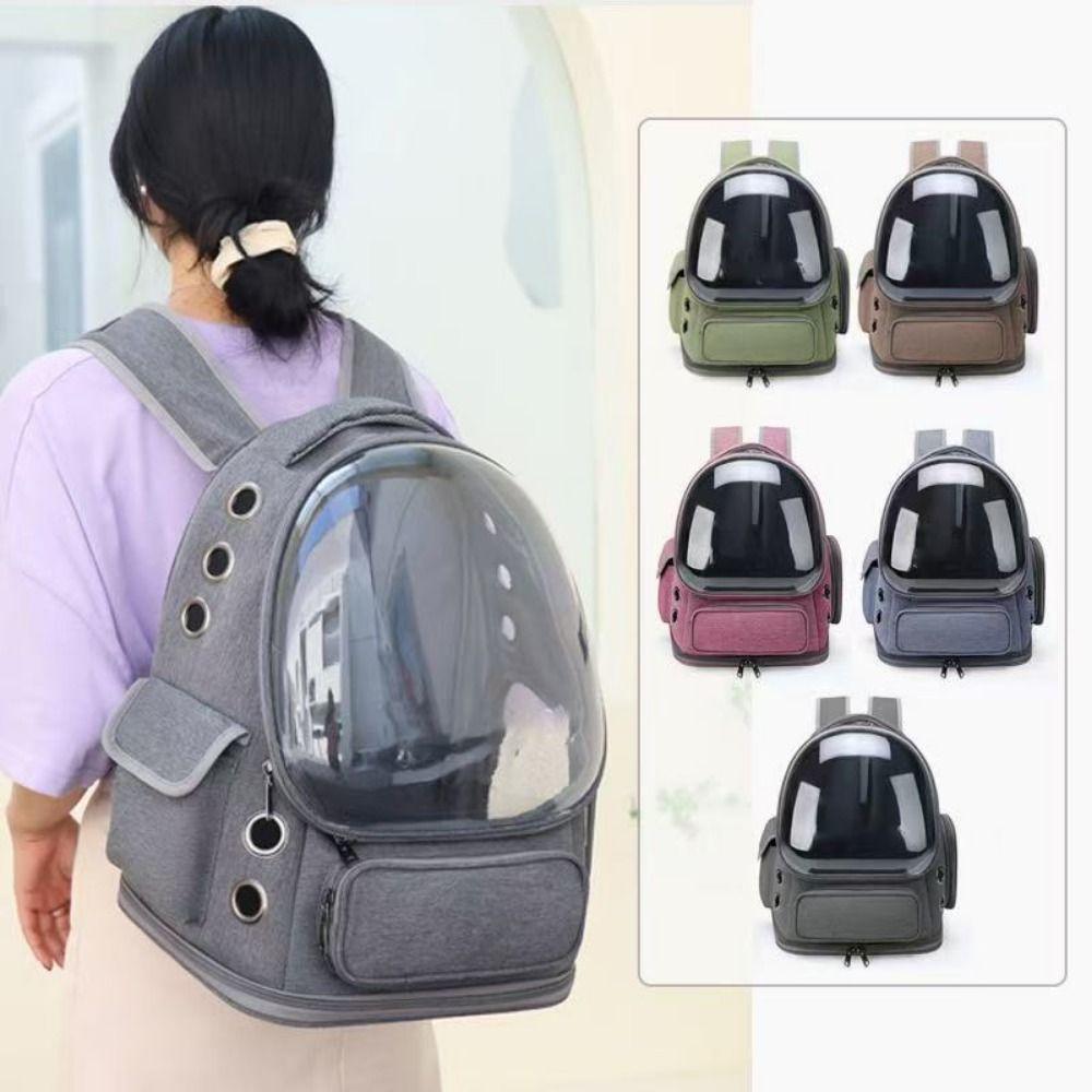 Transparent Pet Shoulder Bag Breathable Cat Carrying Bag Pet Carrier Backpack  Airplane Trave